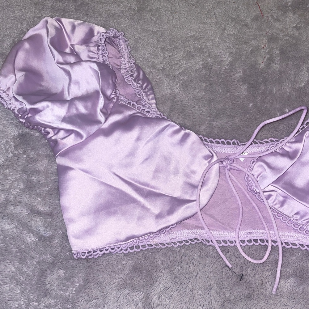 silk crop top